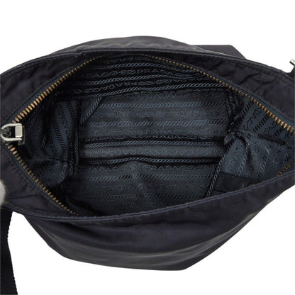 Prada Crossbody Shoulder Bag Navy Nylon Leather — view 6
