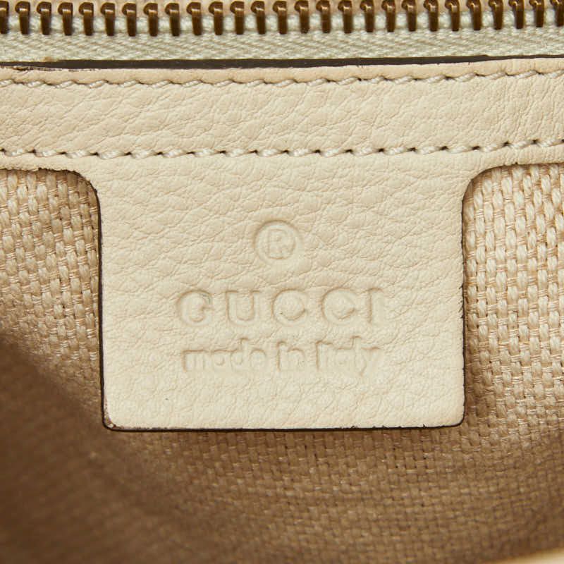 Gucci Sherry Line Tote Shoulder Bag 2-Way Ivory Canvas — view 8