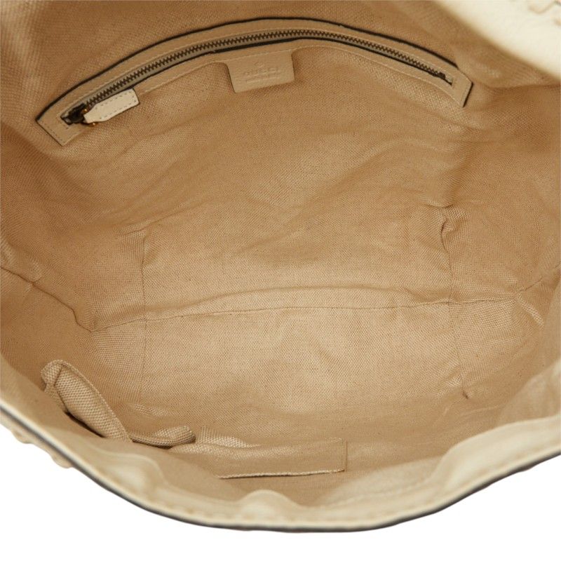 Gucci Sherry Line Tote Shoulder Bag 2-Way Ivory Canvas — view 6