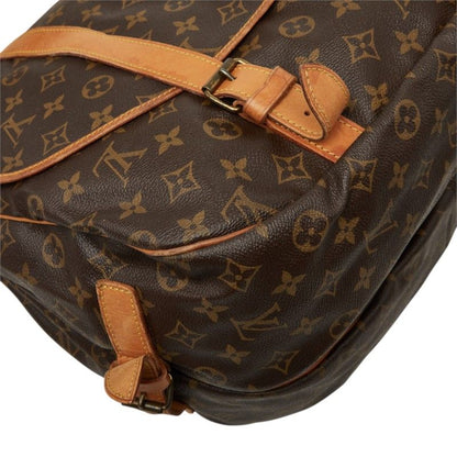 Louis Vuitton Monogram Saumur 35 Crossbody Shoulder Bag Brown Leather — view 7