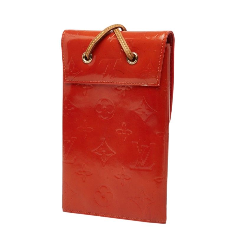 Louis Vuitton Monogram Vernis Walker Pochette Shoulder Bag Orange Leather — view 2