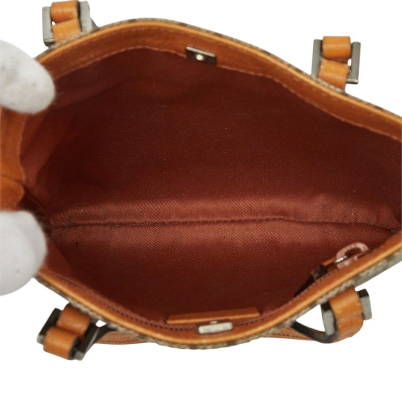 Gucci GG Supreme Handbag Mini Tote Beige Orange Leather — view 7
