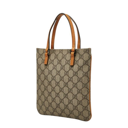 Gucci GG Supreme Handbag Mini Tote Beige Orange Leather — view 2
