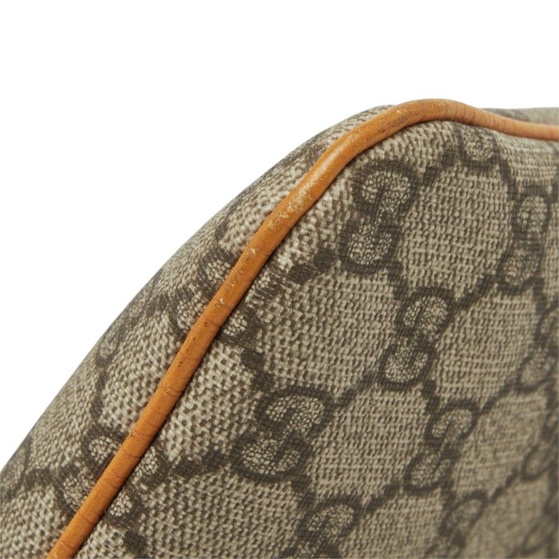 Gucci GG Supreme Handbag Mini Tote Beige Orange Leather — view 4