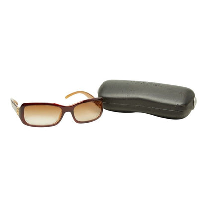 Chanel CC Logo Sunglasses Brown Acetate Eyewear — view 7