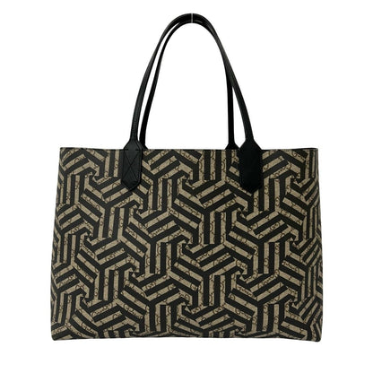Gucci GG Carre Id Reversible Leather Tote Shoulder Bag Brown — view 3