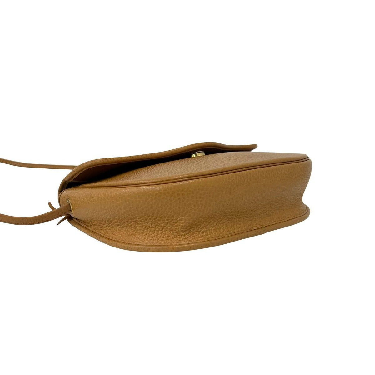Dior Vintage CD Logo Leather Shoulder Bag Pochette Brown — view 7