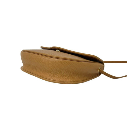 Dior Vintage CD Logo Leather Shoulder Bag Pochette Brown — view 8