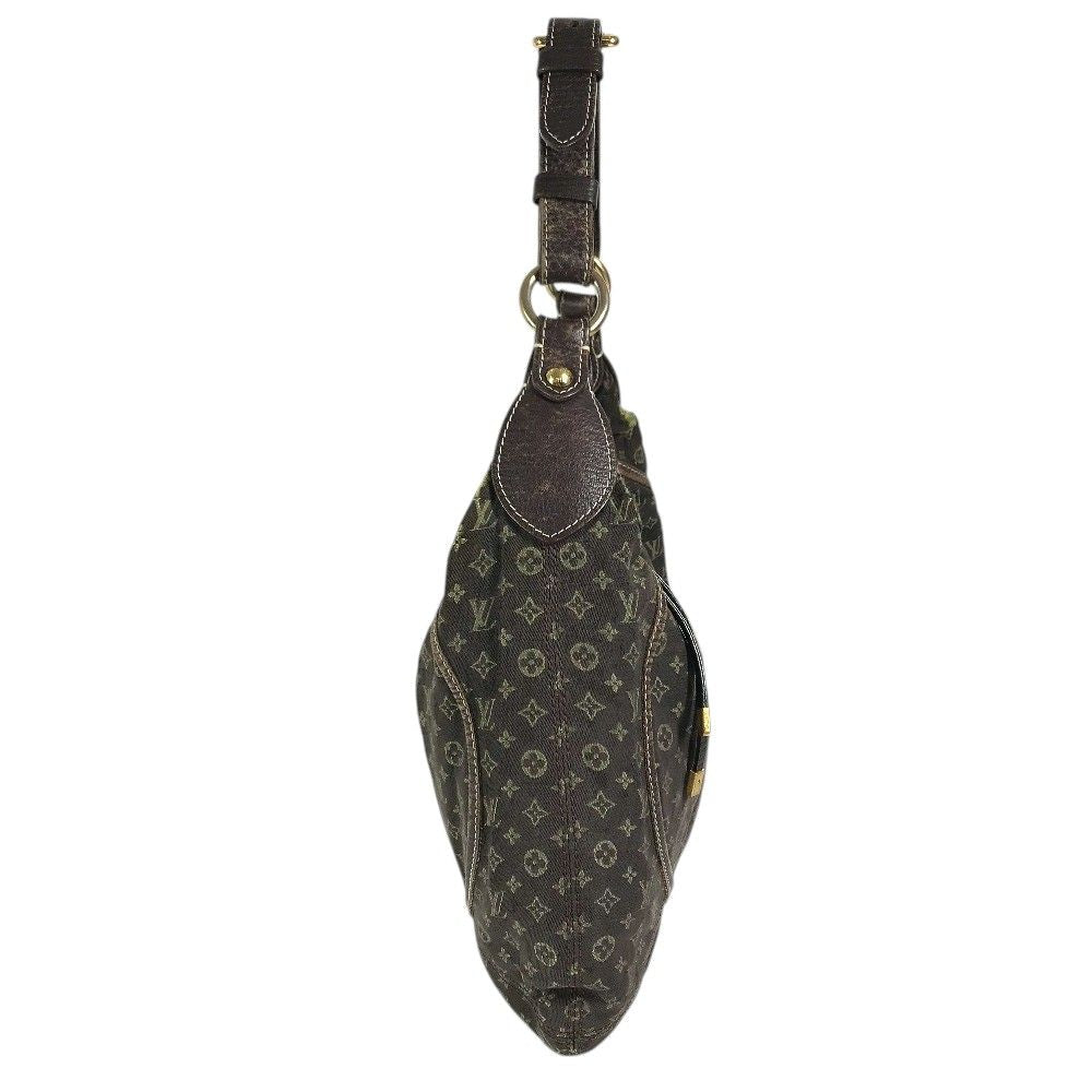 Louis Vuitton Shoulder Bag Manon MM Monogram Mini Lin Canvas Brown — view 3