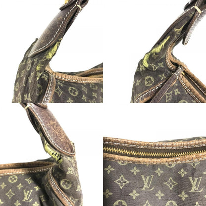 Louis Vuitton Shoulder Bag Manon MM Monogram Mini Lin Canvas Brown — view 7