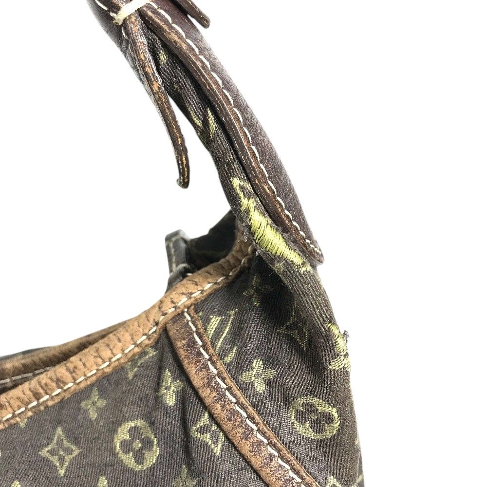Louis Vuitton Shoulder Bag Manon MM Monogram Mini Lin Canvas Brown — view 6