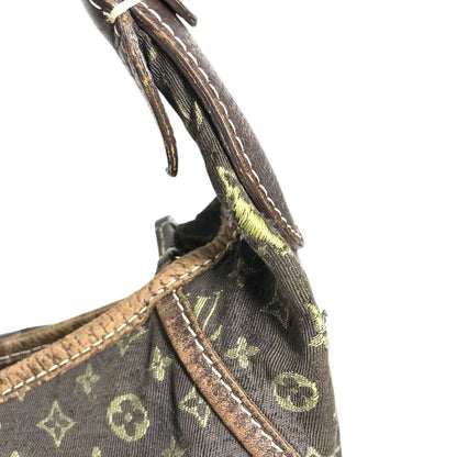 Louis Vuitton Shoulder Bag Manon MM Monogram Mini Lin Canvas Brown — view 6