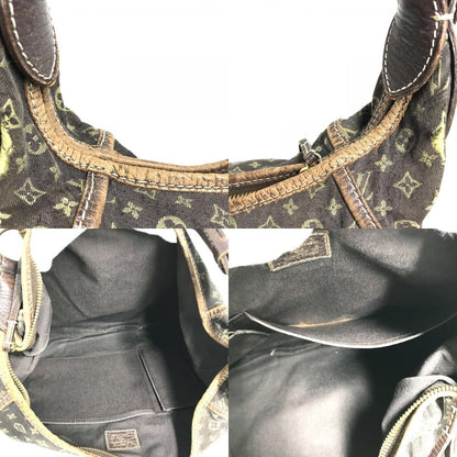 Louis Vuitton Shoulder Bag Manon MM Monogram Mini Lin Canvas Brown — view 8