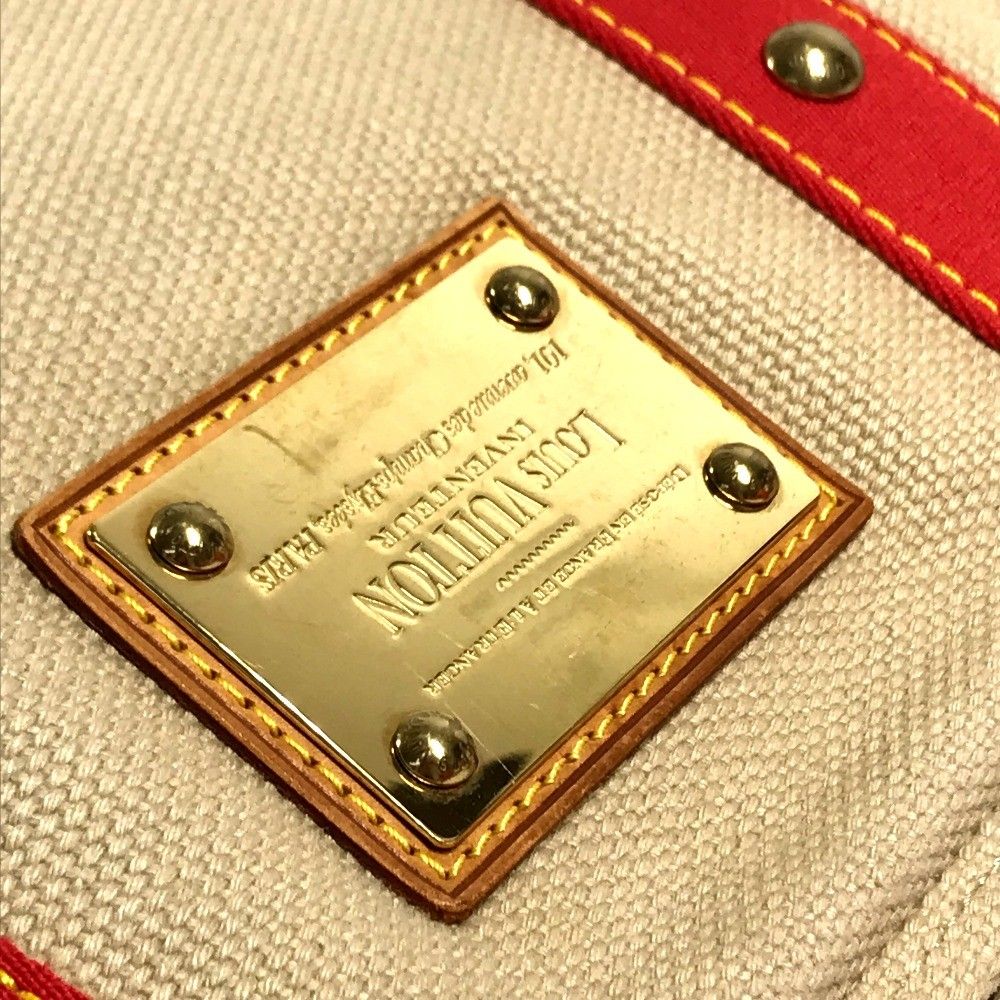 Louis Vuitton Shoulder Bag Cabas MM Antigua Canvas Beige — view 5