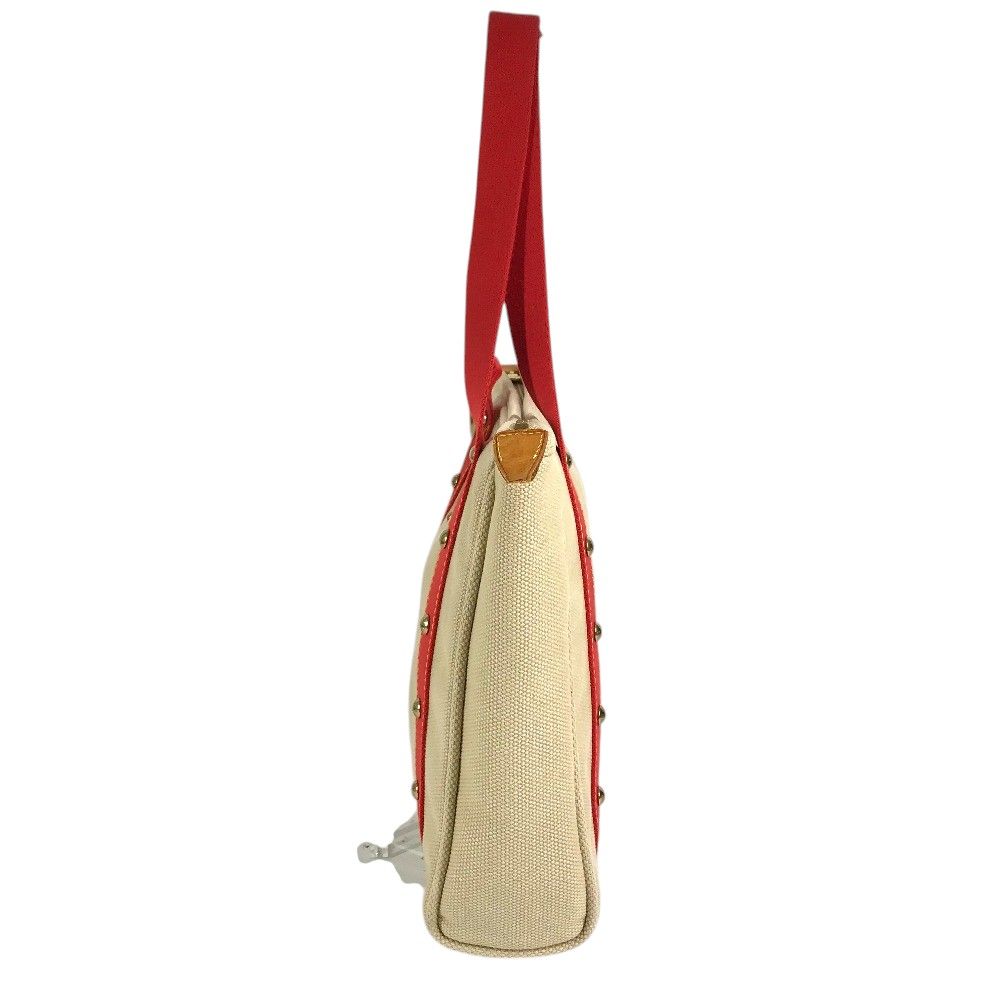 Louis Vuitton Shoulder Bag Cabas MM Antigua Canvas Beige — view 2