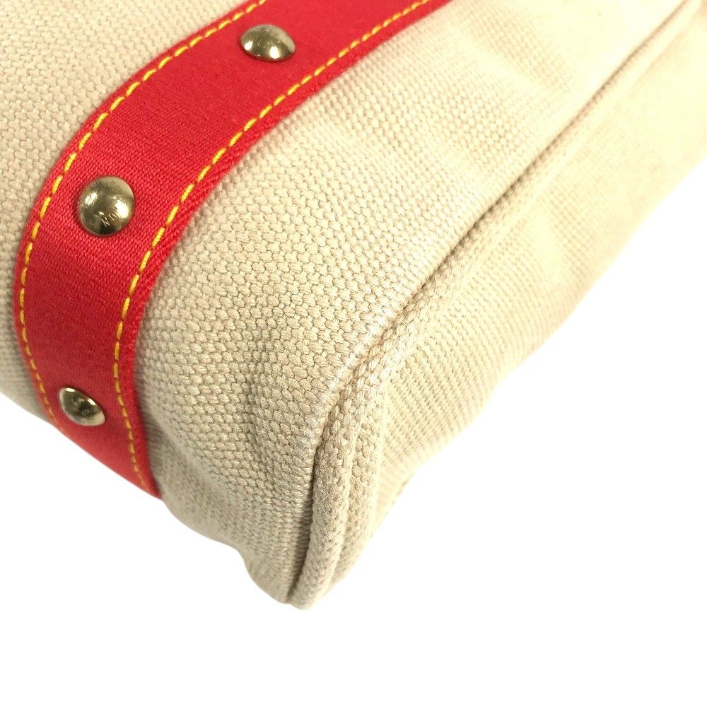 Louis Vuitton Shoulder Bag Cabas MM Antigua Canvas Beige — view 6