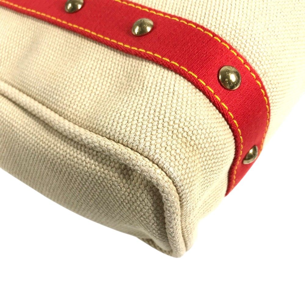 Louis Vuitton Shoulder Bag Cabas MM Antigua Canvas Beige — view 7