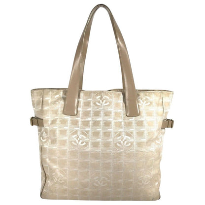 Chanel Tote New Travel Line GM Nylon Beige
