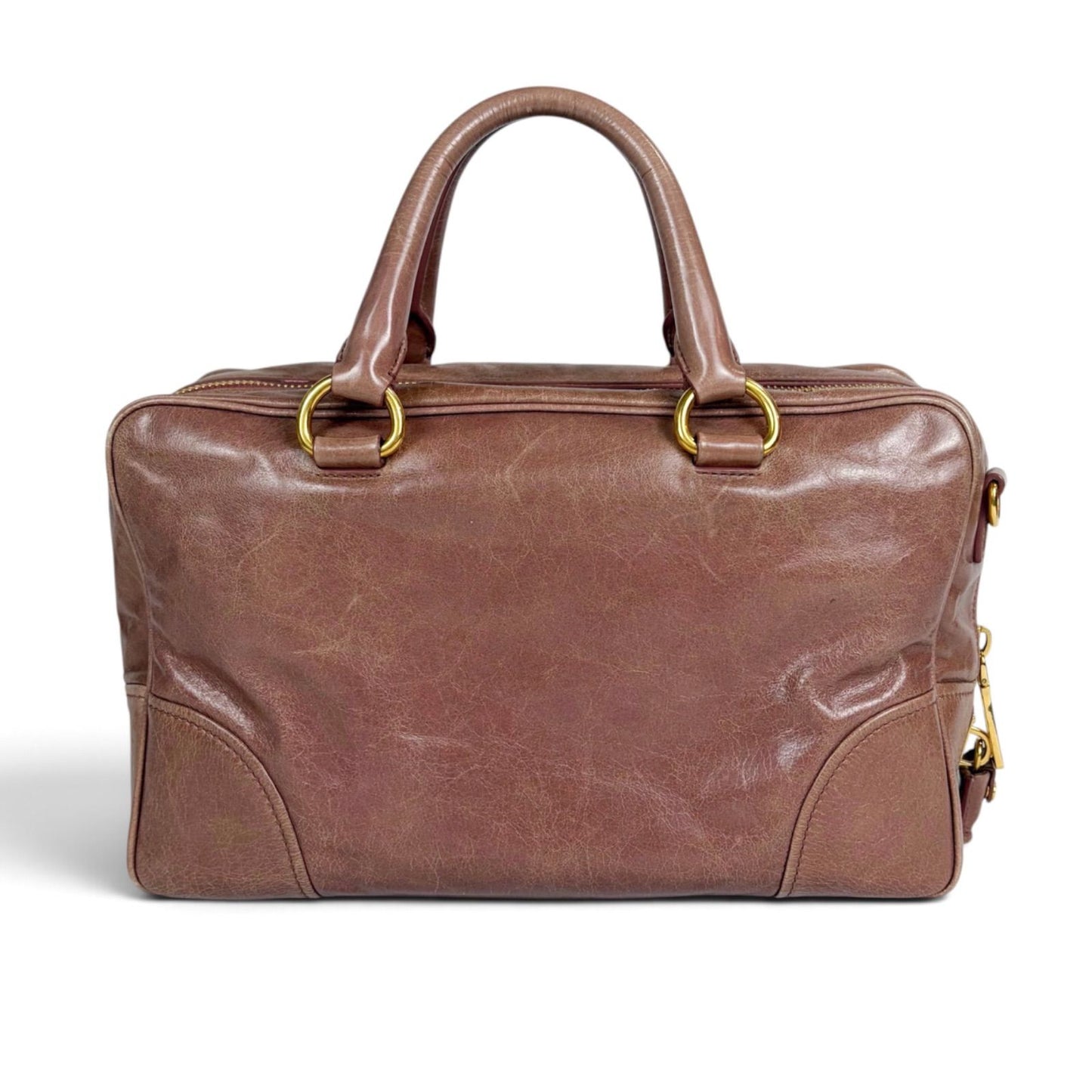 Prada Vitello Shine Leather 2-Way Mini Boston Bag — view 3