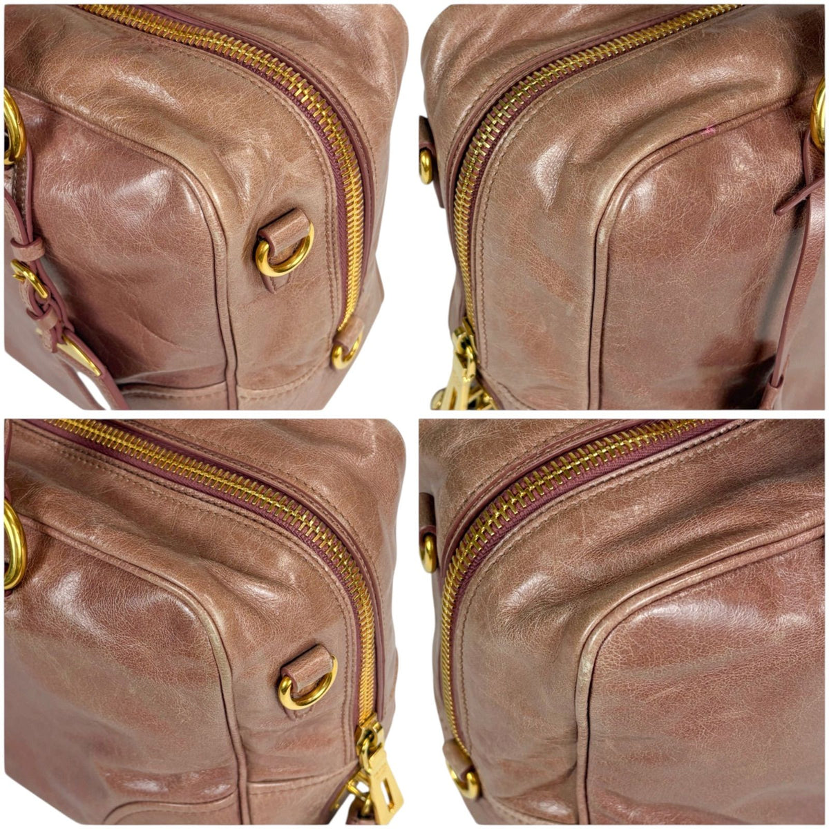 Prada Vitello Shine Leather 2-Way Mini Boston Bag — view 5