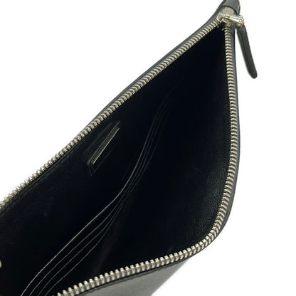 Prada Second Bag Dark Gray Light Bordeaux Leather — view 7