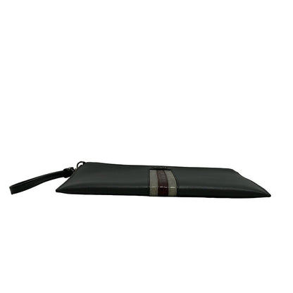 Prada Second Bag Dark Gray Light Bordeaux Leather — view 5