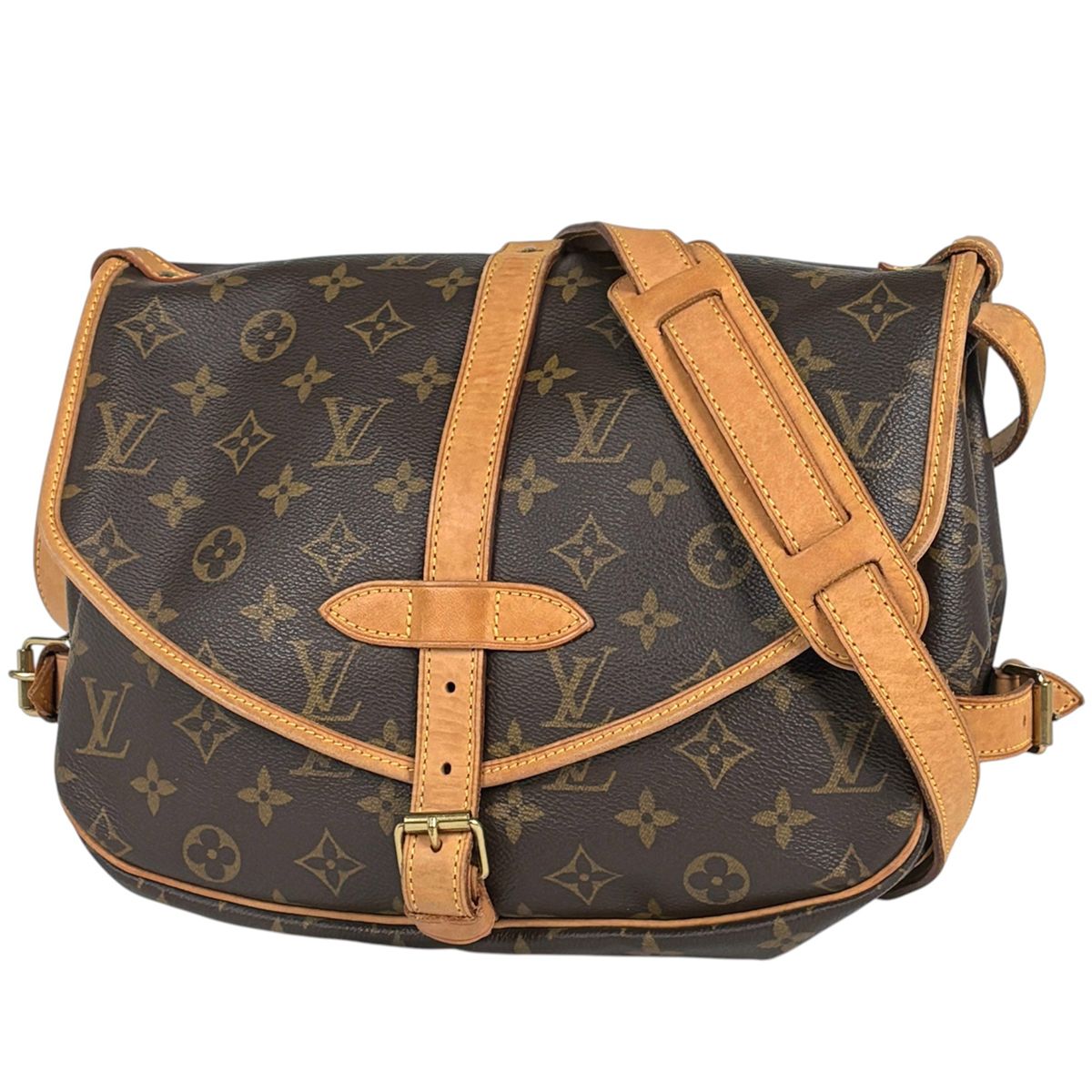 Louis Vuitton Saumur 30 Shoulder Bag Monogram Brown