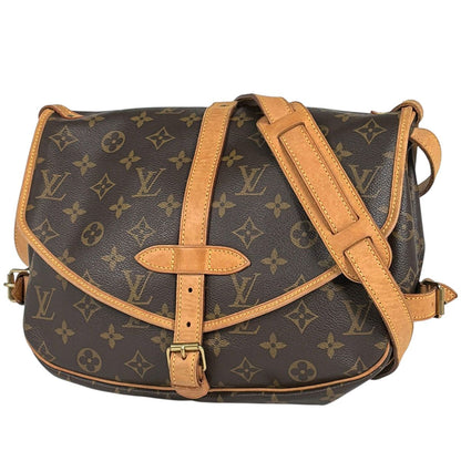 Louis Vuitton Saumur 30 Shoulder Bag Monogram Brown