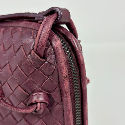 Bottega Veneta Shoulder Bag Intrecciato Leather Bordeaux — view 6