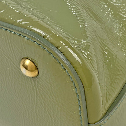 Saint Laurent Handbag Muse Patent Leather Green — view 3