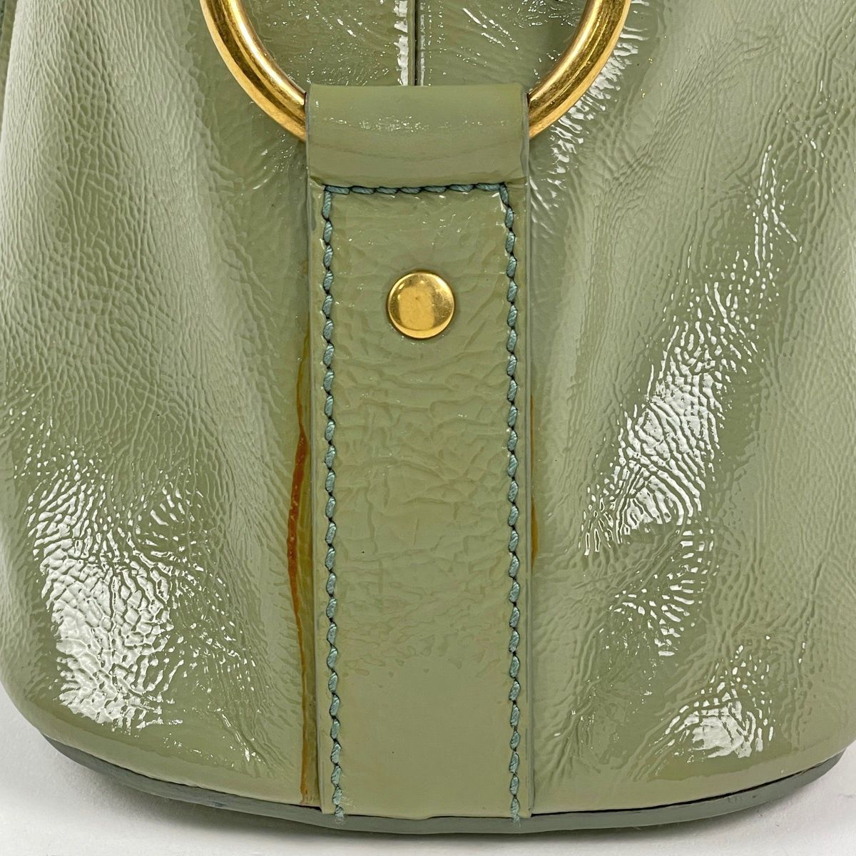 Saint Laurent Handbag Muse Patent Leather Green — view 4