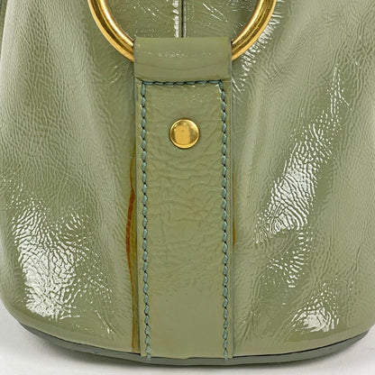 Saint Laurent Handbag Muse Patent Leather Green — view 4
