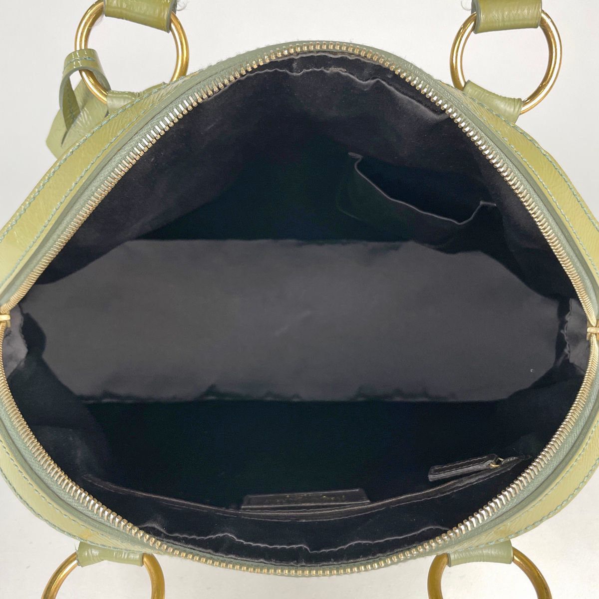Saint Laurent Handbag Muse Patent Leather Green — view 7