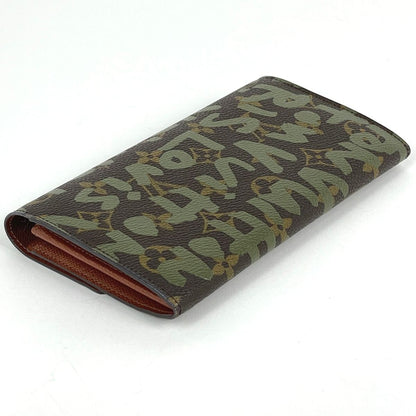 Louis Vuitton Porte Monnaie Credit Wallet Monogram Graffiti Khaki Brown Coin — view 2
