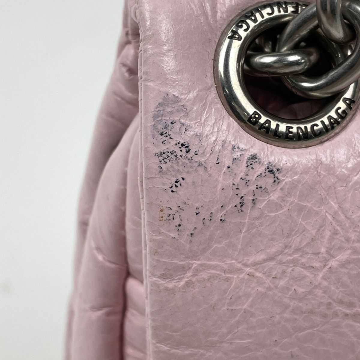 Balenciaga Shoulder Bag Monaco Leather Pink — view 6