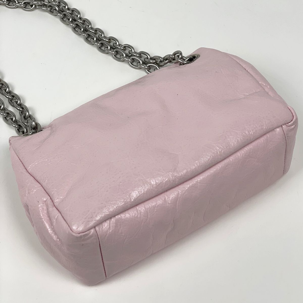 Balenciaga Shoulder Bag Monaco Leather Pink — view 2