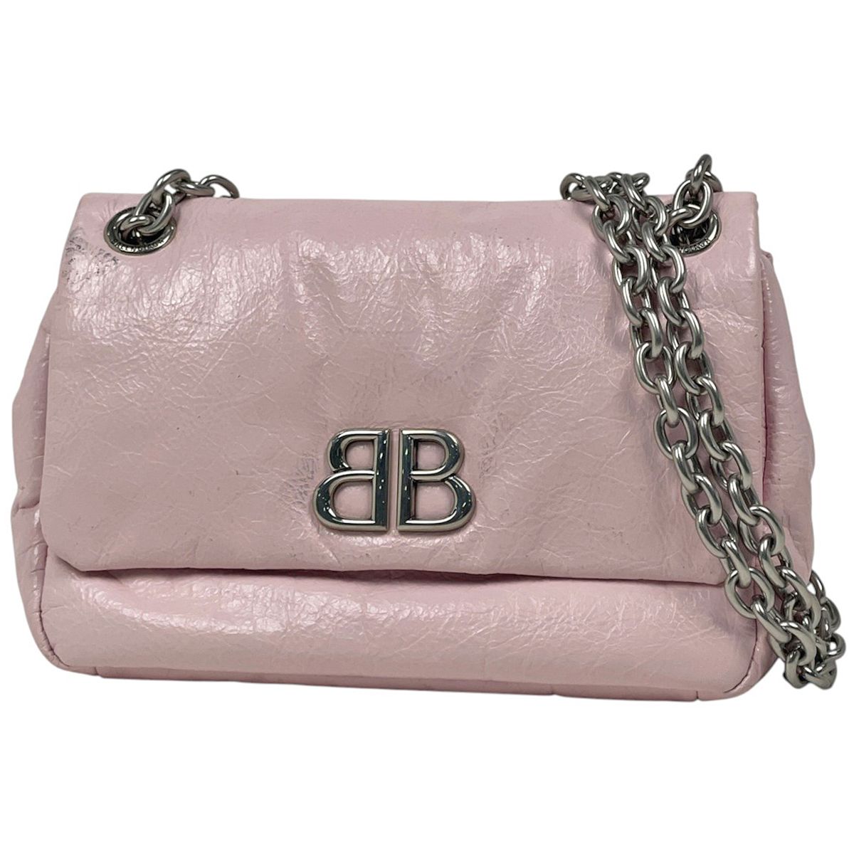 Balenciaga Shoulder Bag Monaco Leather Pink