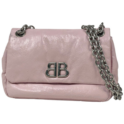 Balenciaga Shoulder Bag Monaco Leather Pink
