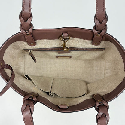 Gucci Tote Craft Canvas Beige Brown — view 8