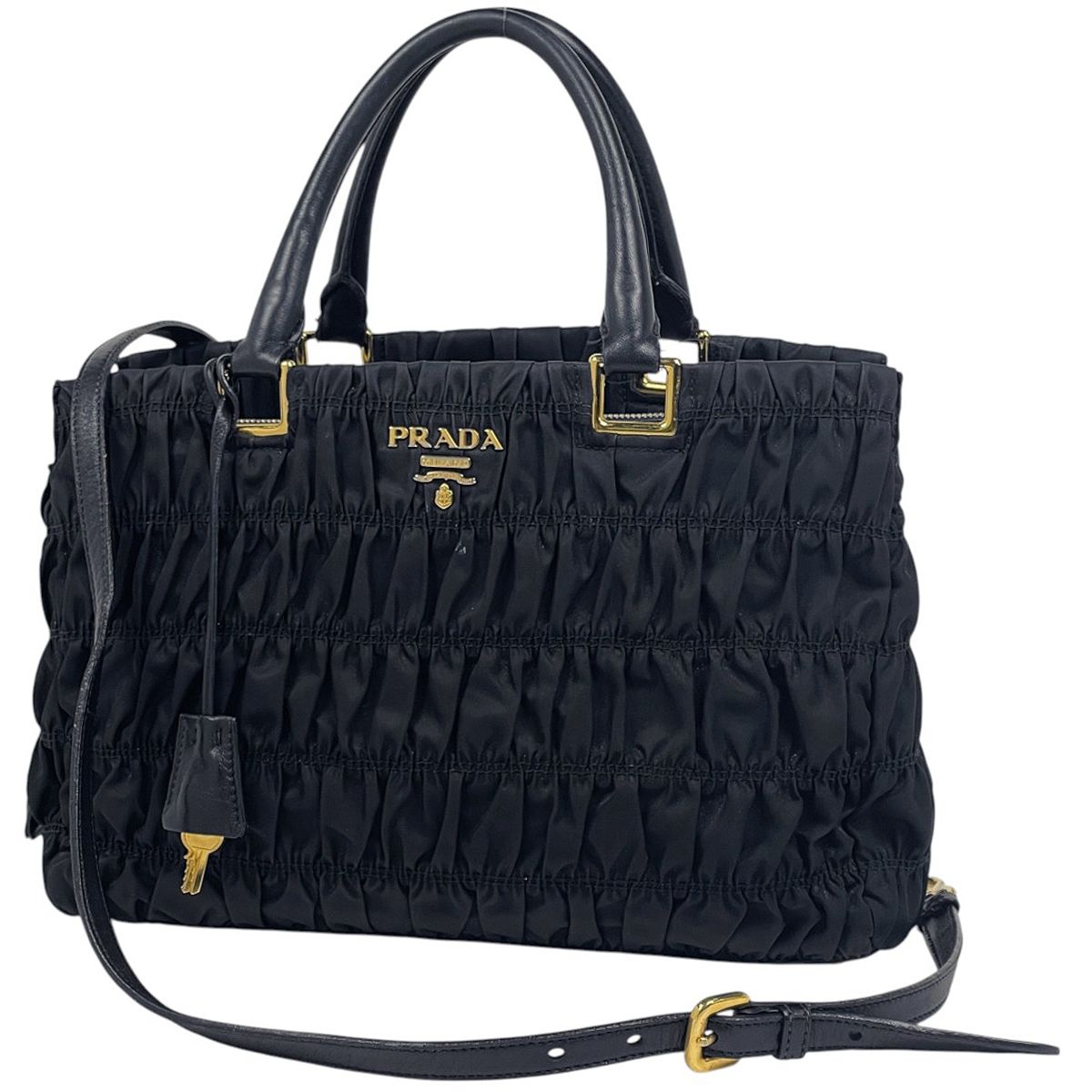 Prada Handbag 2-Way Nylon Nero