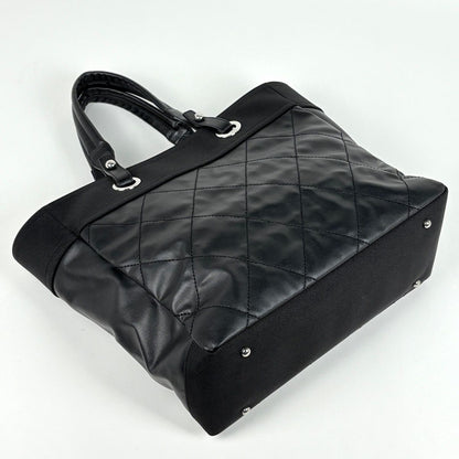 Chanel Tote Paris Biarritz MM CC Logo Black — view 2