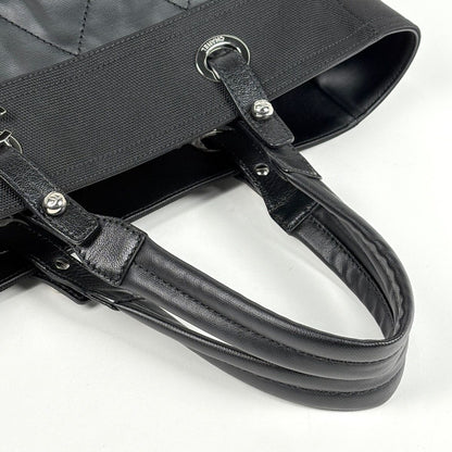 Chanel Tote Paris Biarritz MM CC Logo Black — view 6