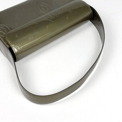 Cartier Shoulder Bag Happy Birthday Patent Khaki Green — view 6