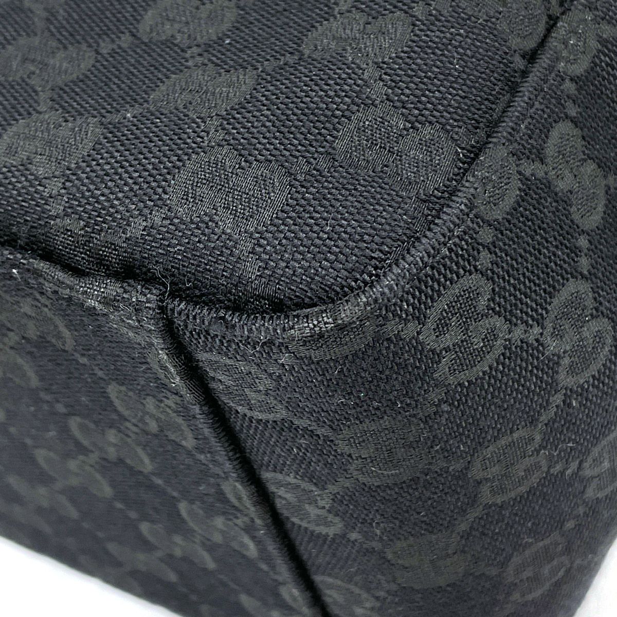 Gucci Tote GG Pattern Web Canvas Black — view 3