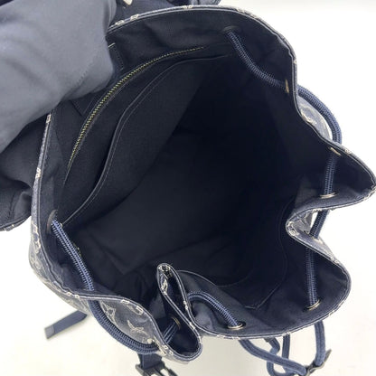 Louis Vuitton Chapman Collaboration Hiking Leather Navy Backpack Silver — view 3