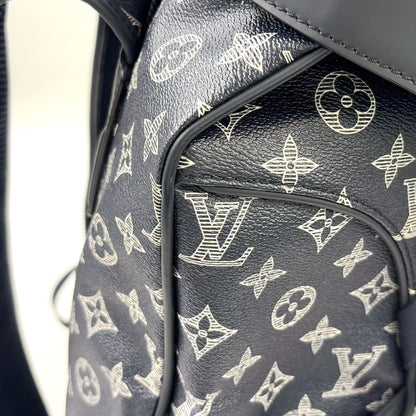 Louis Vuitton Chapman Collaboration Hiking Leather Navy Backpack Silver — view 7