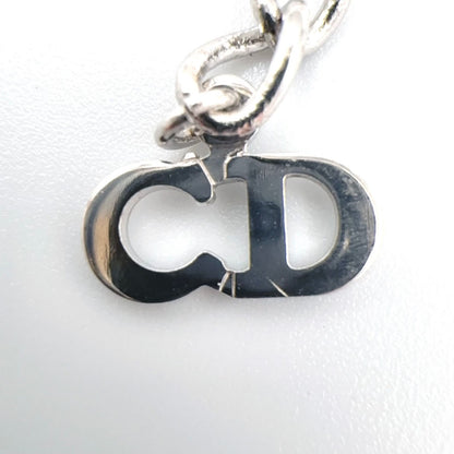 Dior Heart Y-shaped Silver Necklace — view 4
