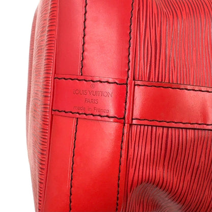 Louis Vuitton Noe Epi Castilian Red Leather Shoulder Bag Gold — view 4