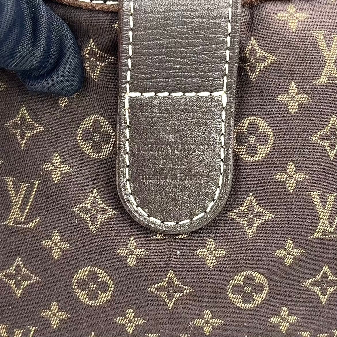 Louis Vuitton Elegy Monogram Idylle Fusain Leather Canvas Brown Handbag Gold — view 4