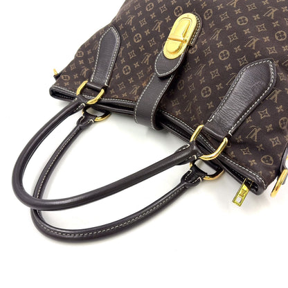 Louis Vuitton Elegy Monogram Idylle Fusain Leather Canvas Brown Handbag Gold — view 5